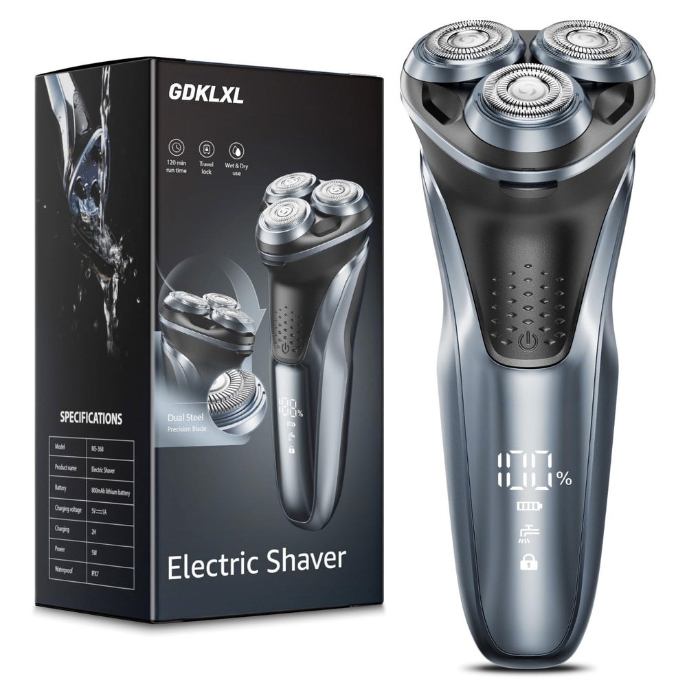 GDKLXL rechargeable razor front view for a smooth, confident shave