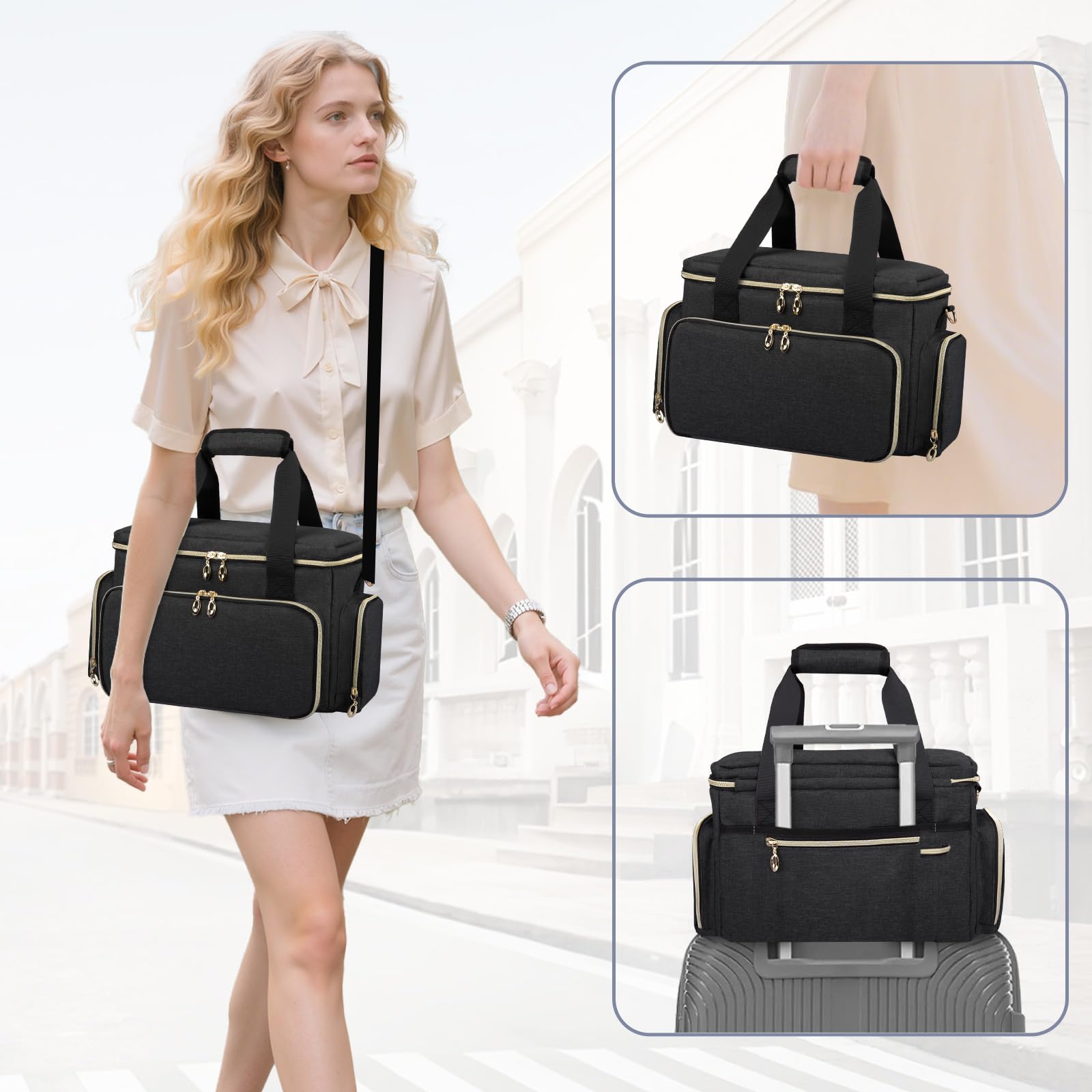 GDNasist bag fits makeup, toiletries, or home storage