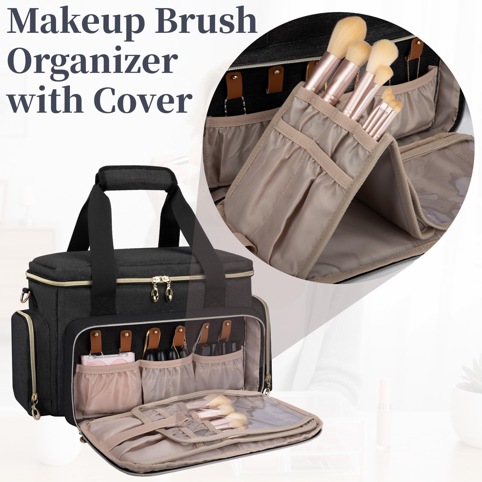 GDNasist bag removable dividers create flexible, organized spaces