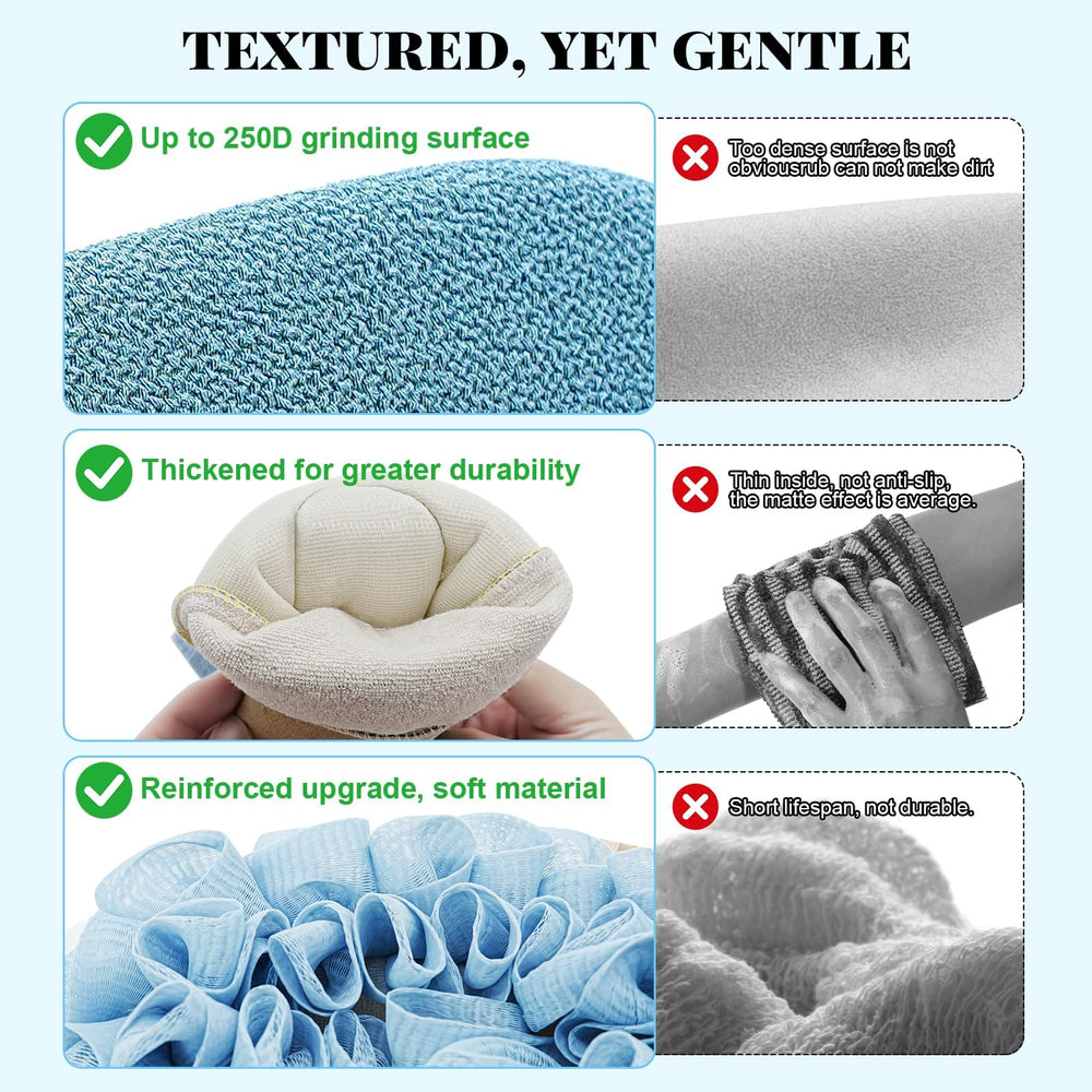 Piel suave con guante Gdrctica tras exfoliación regular para un acabado uniforme.