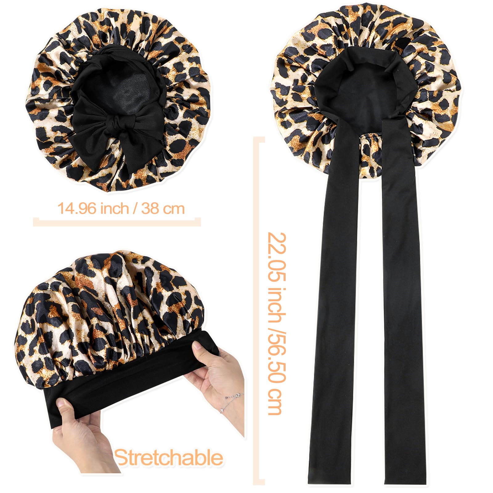 GDTOGRT bonete con cinta ajustable extra larga se adapta a todas las cabezas