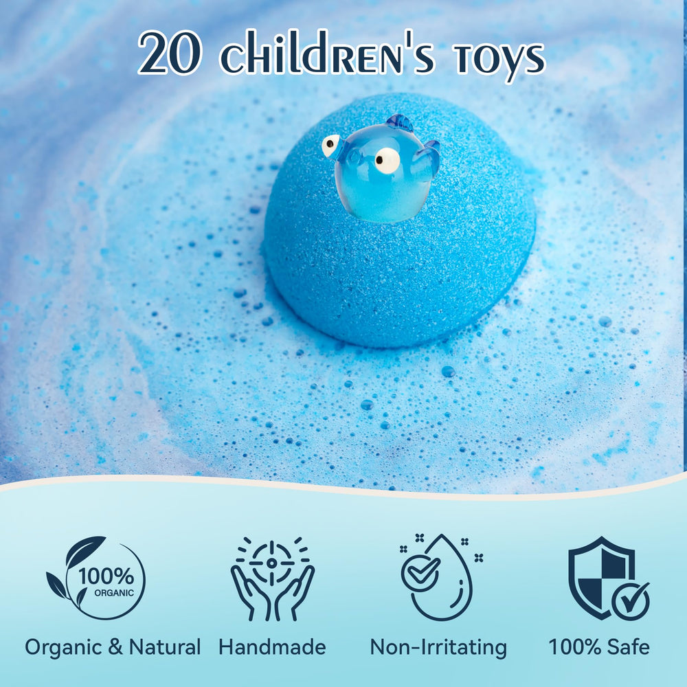 GDXINYES safe natural bath bombs are gentle on skin.
