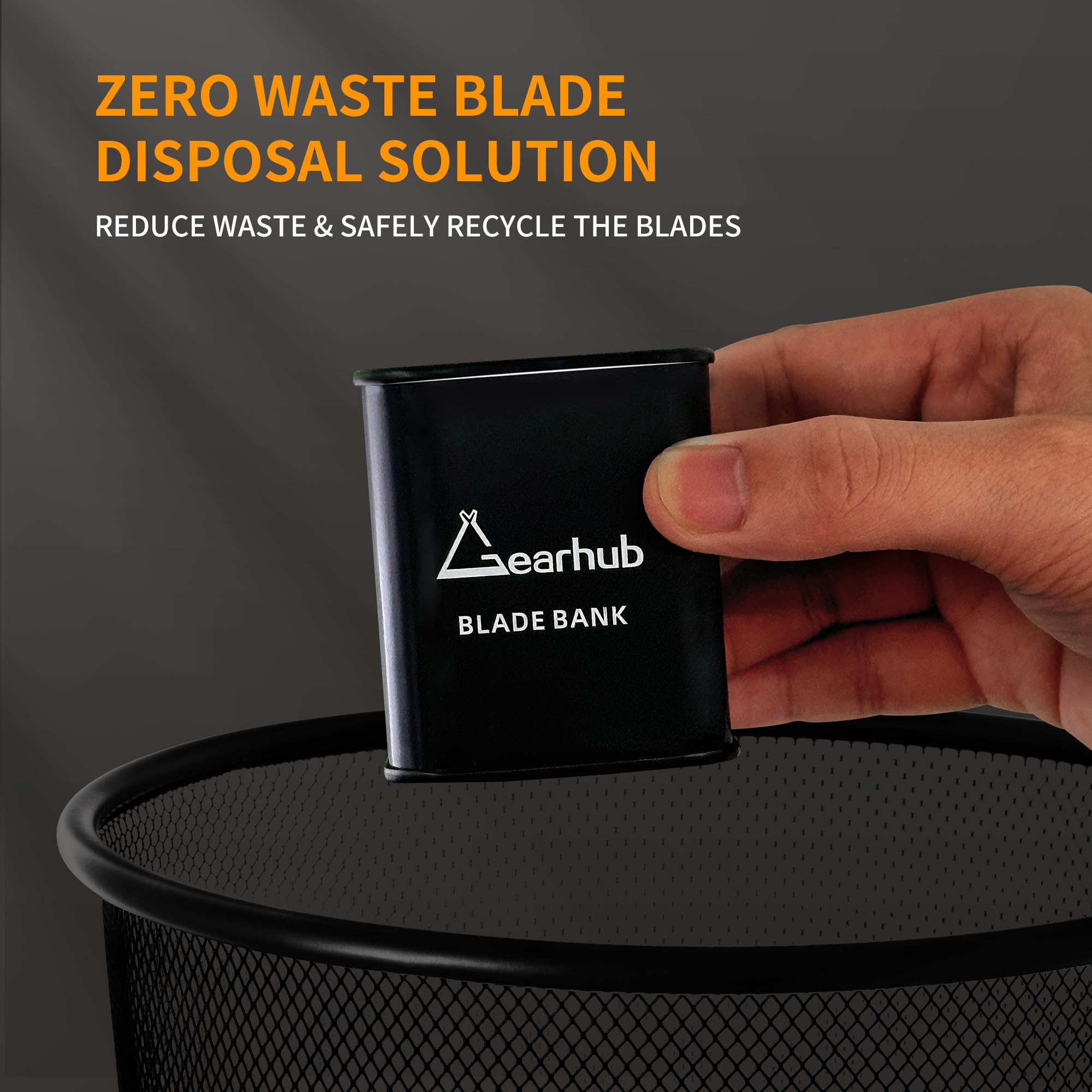 Gearhub Blade Bank compact, durable construction fits small stations and desks.