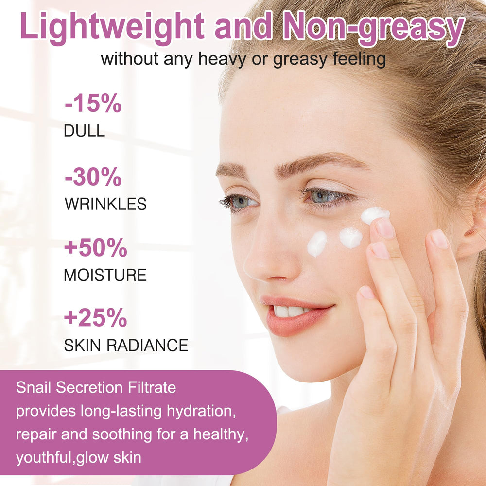 Gebeaty Snail Mucin Kit Textura Ligera: sensación fresca sin grasa