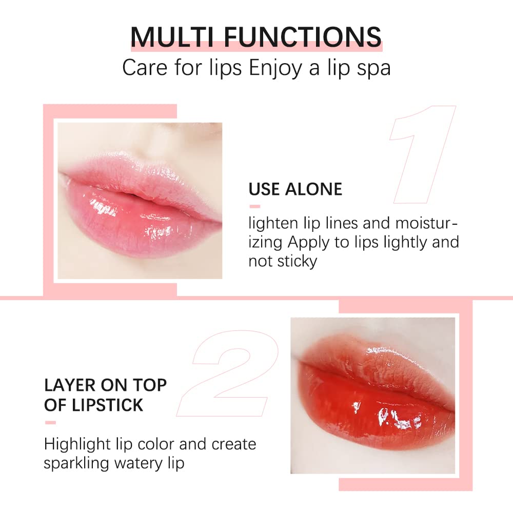 GECOMO Lip Glow Oil Cherry shade variety display on shelf