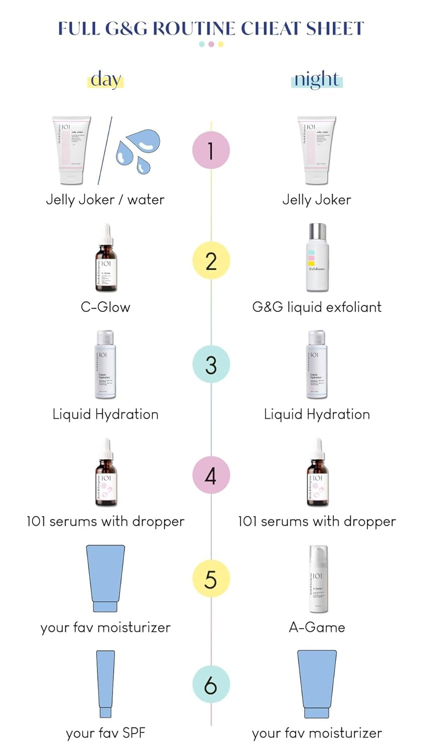 Geek & Gorgeous A-Game 20 ingredient panel emphasizes vegan formula.
