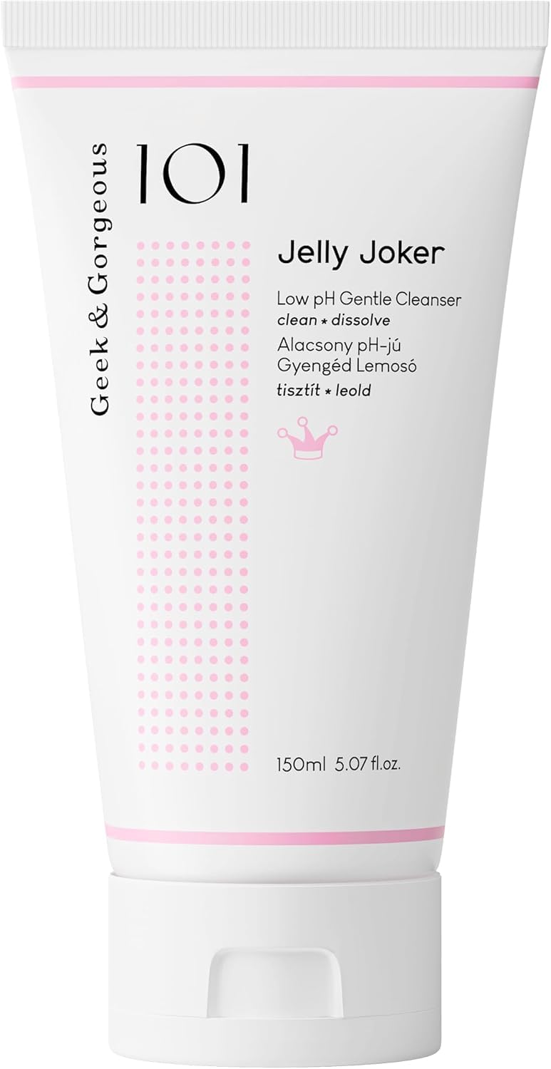 Geek & Gorgeous Jelly Joker: botella de limpiador gel suave para piel limpia.