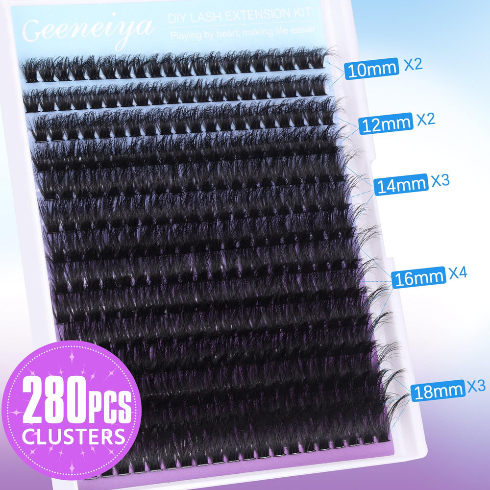 Geeneiya 10-18mm D-curl clusters yield dramatic, voluminous looks.