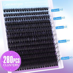 Geeneiya 10-18mm D-curl clusters yield dramatic, voluminous looks.