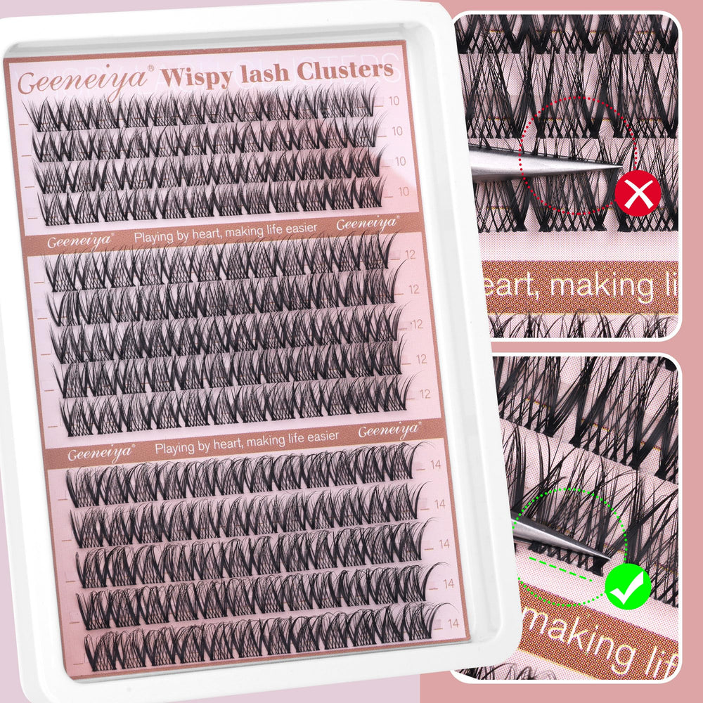 Geeneiya 14mm clusters create subtle, dramatic length.