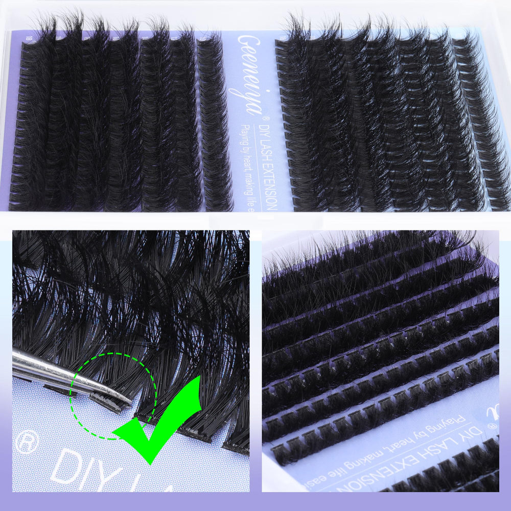 Geeneiya at-home lash extensions demo for daily look upgrade