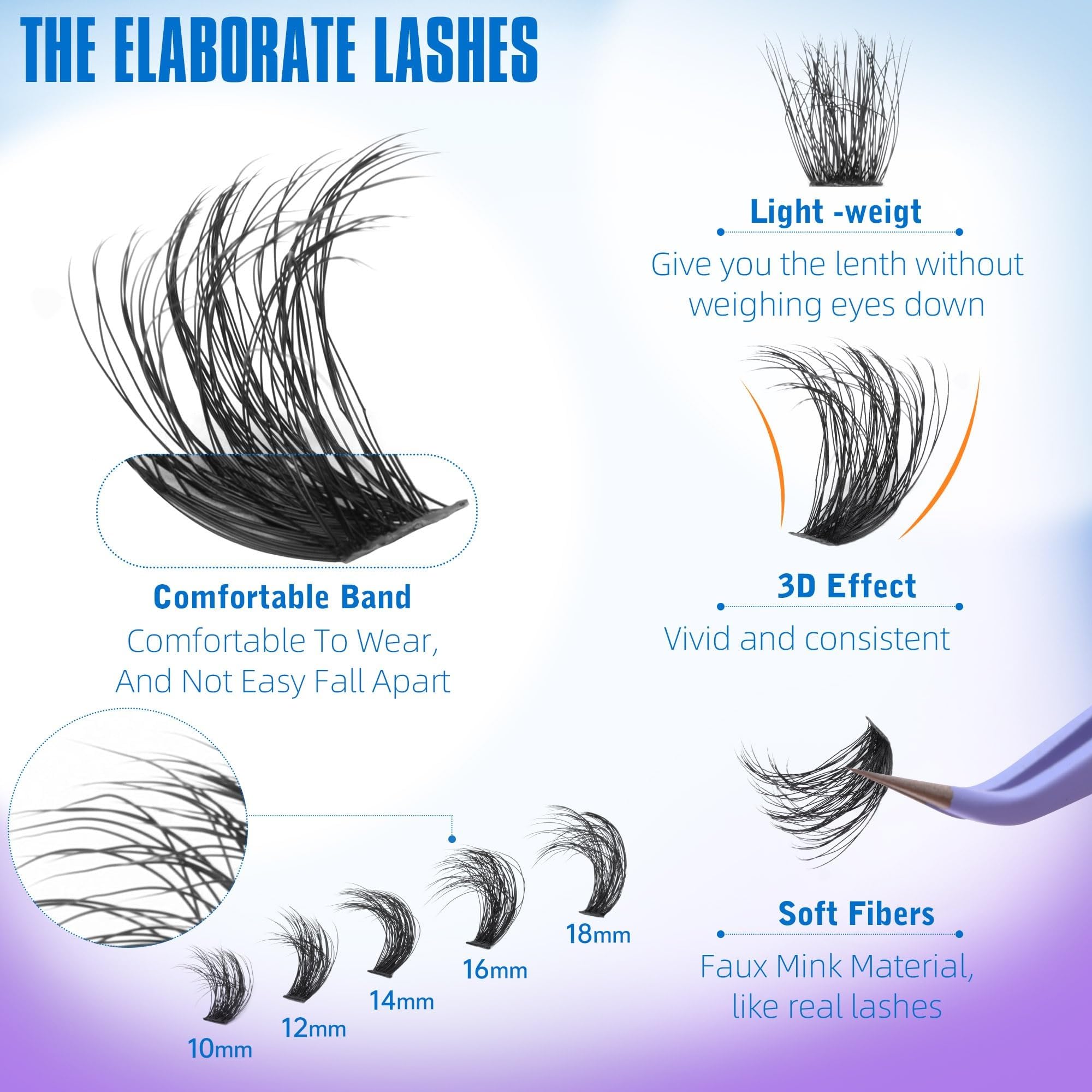 Geeneiya beginner-friendly clusters for mix-and-match lash looks.