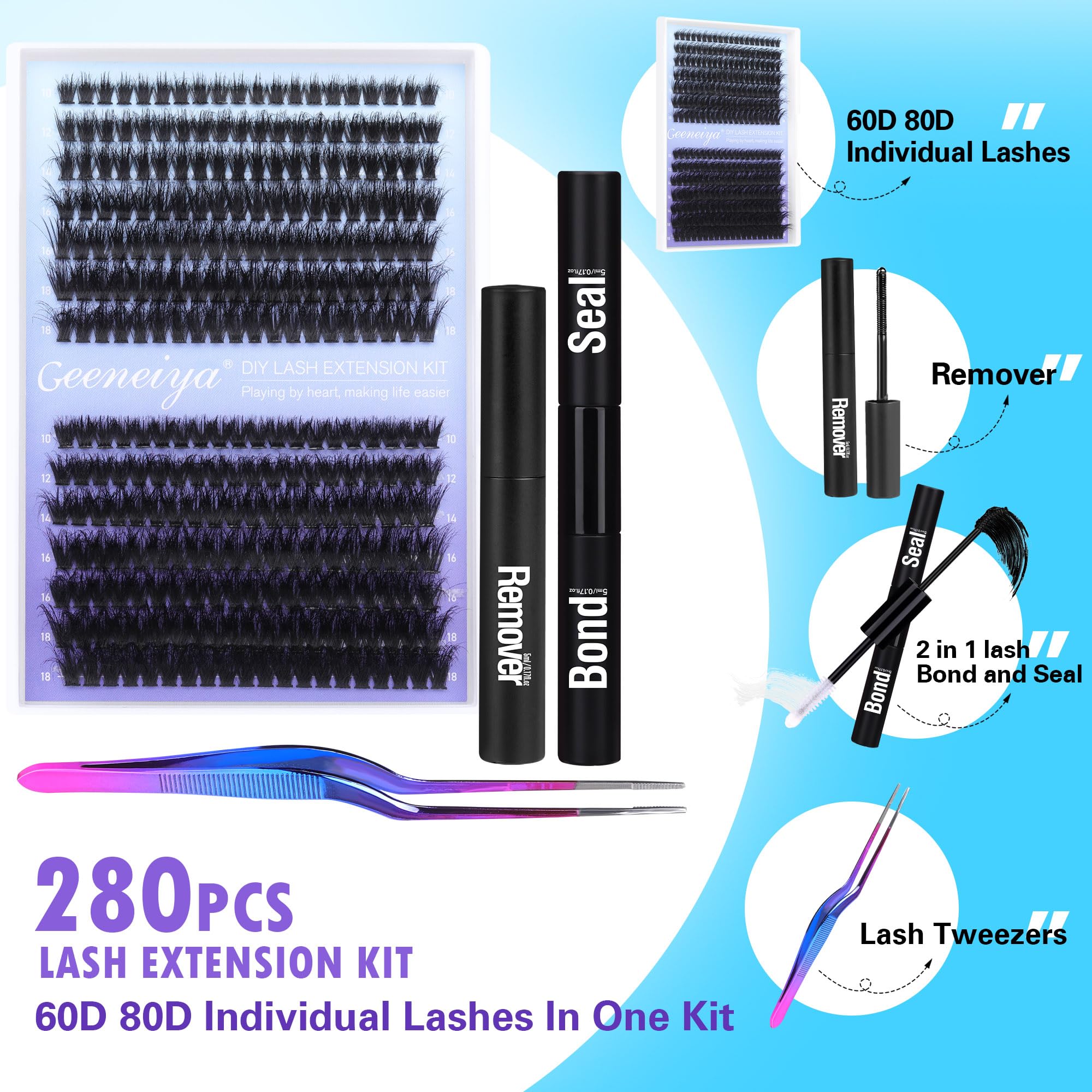 Geeneiya beginner user manual opened for first-time lash artists