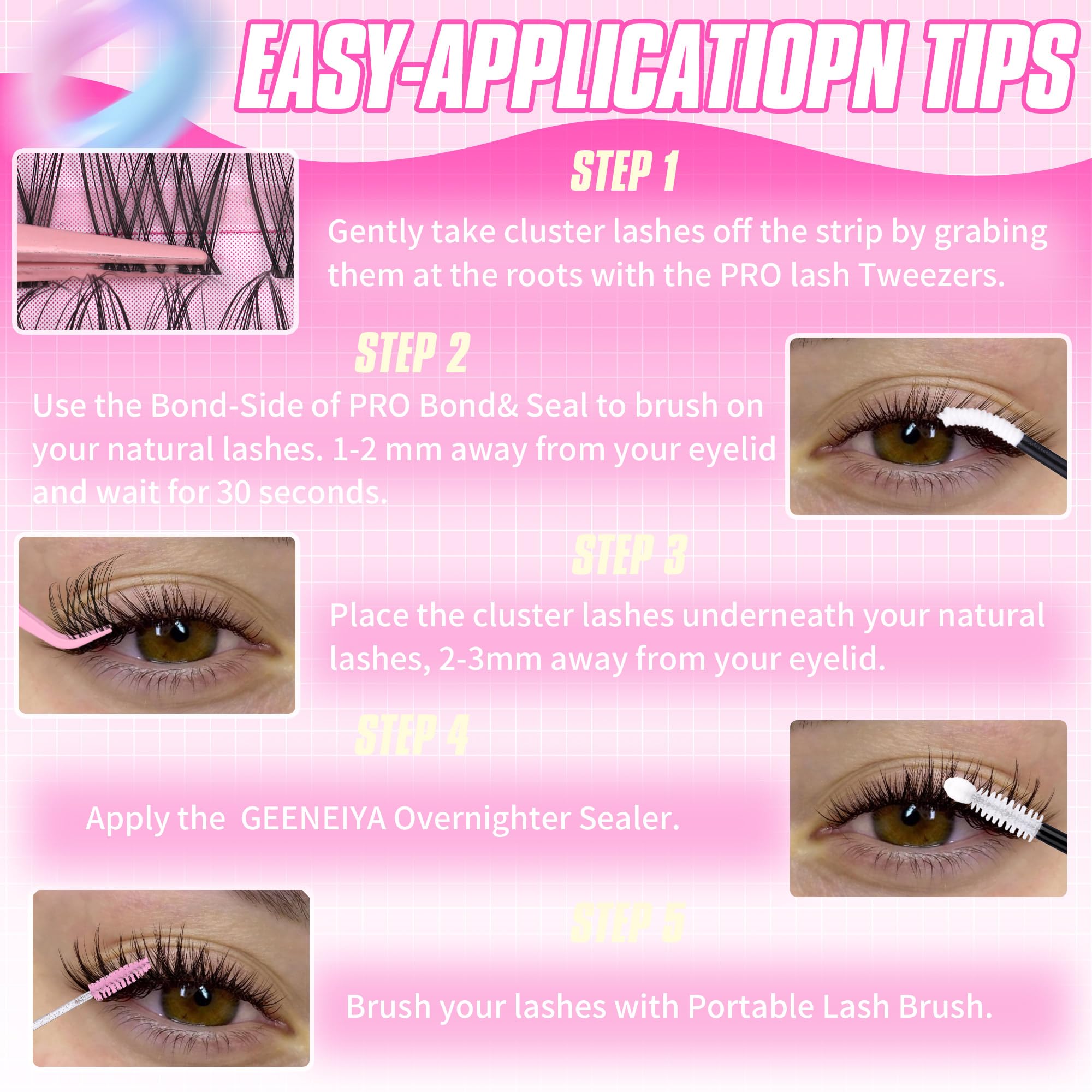 Geeneiya beginners DIY lash kit essentials for at-home styling.
