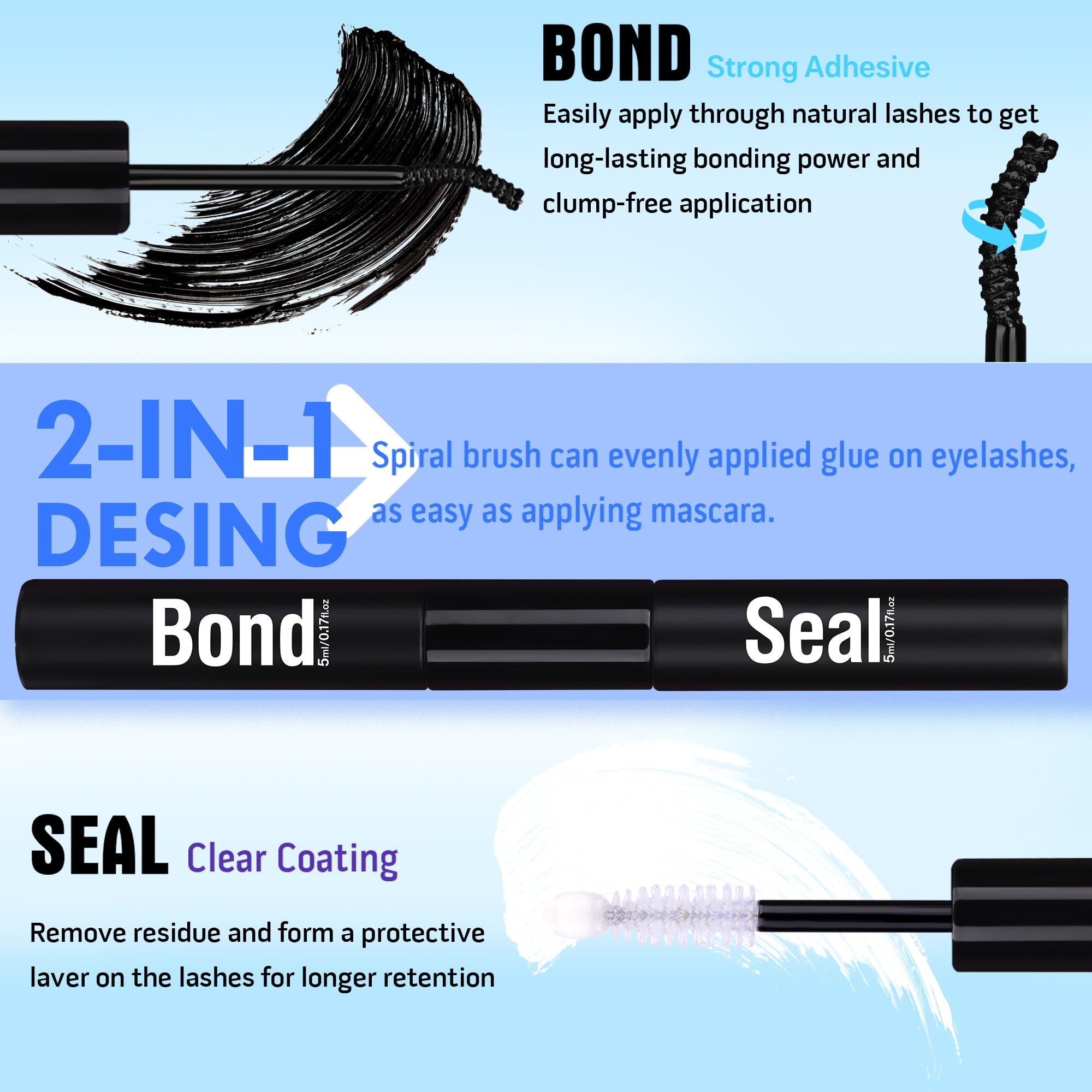 Geeneiya D-curled lash clusters for flexible styling.