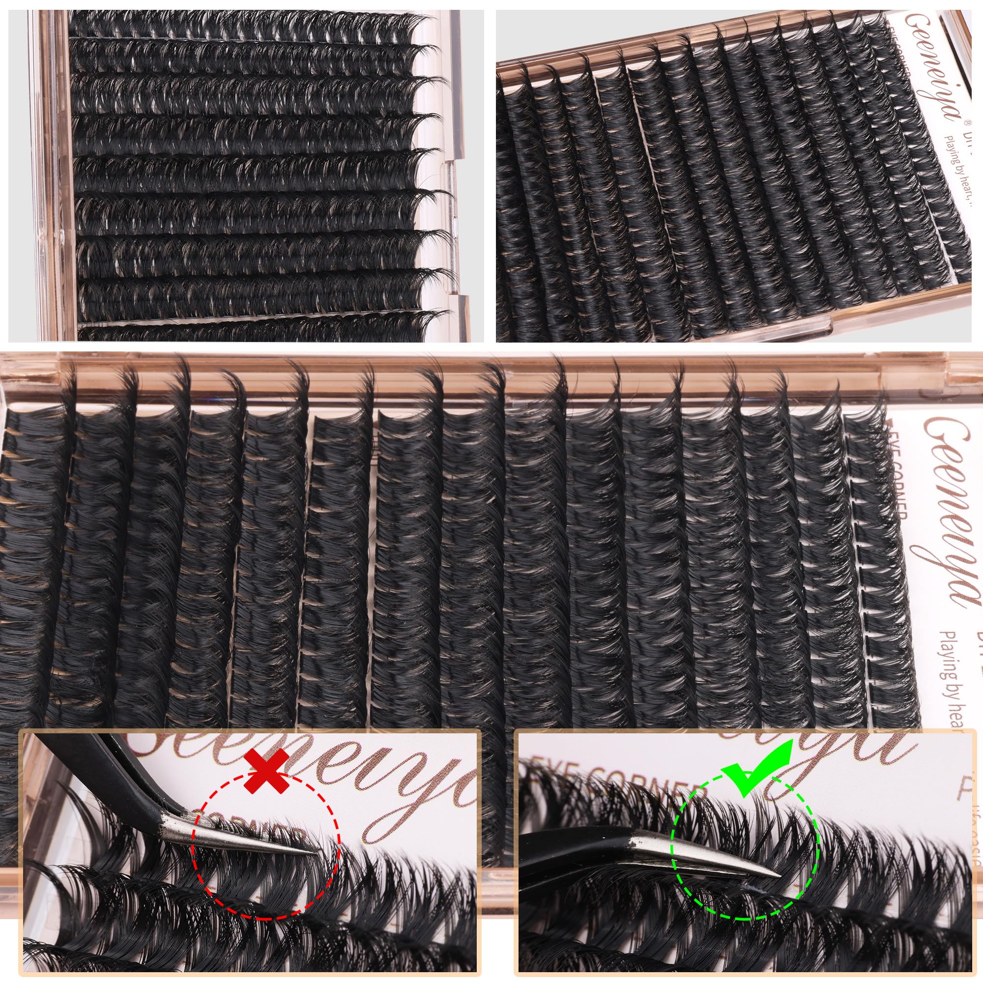 Geeneiya DIY lash tips guide easy at-home application results