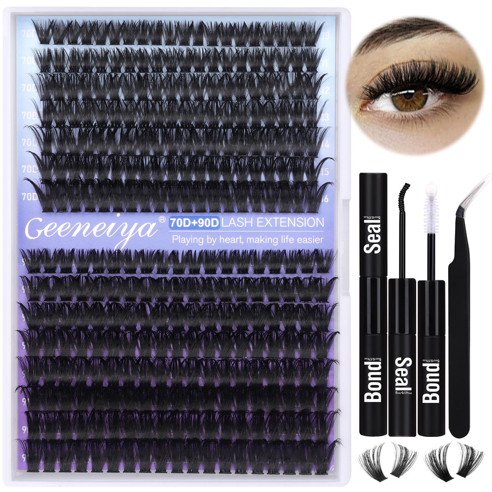 Geeneiya diy lash extension steps guide for home use.