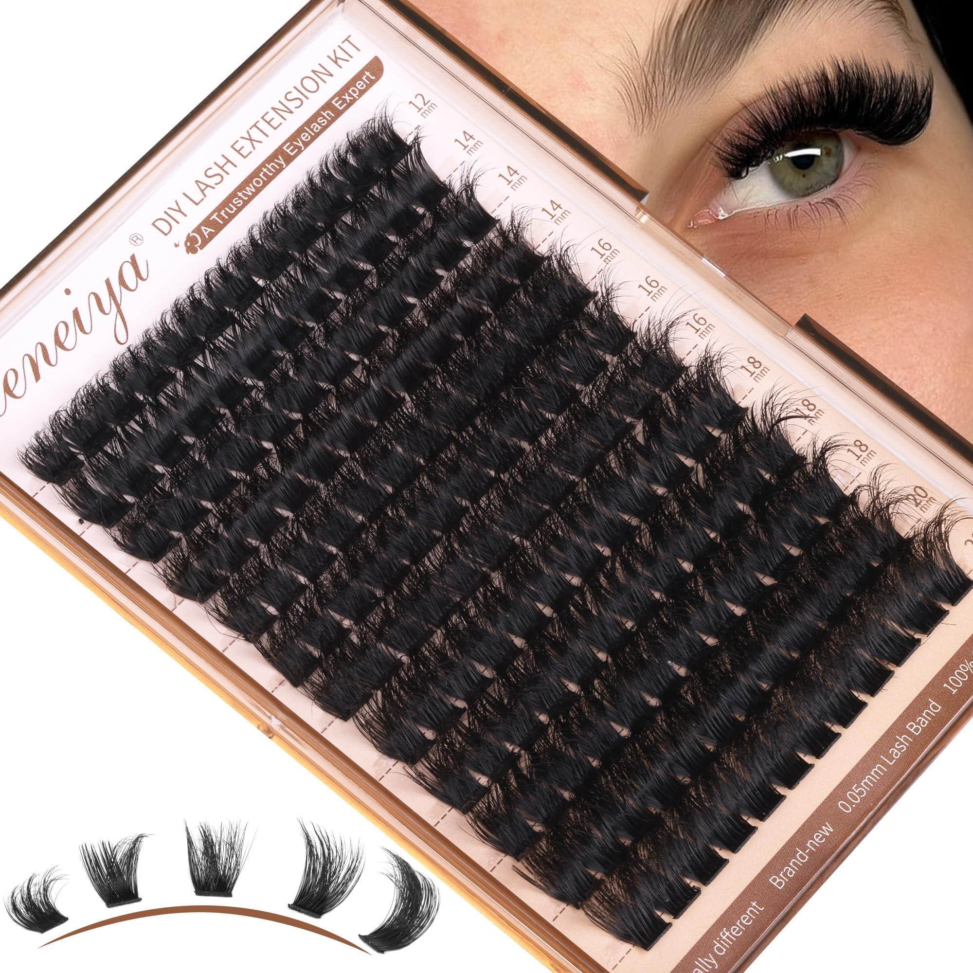 Geeneiya lash bond and seal for secure, clean results