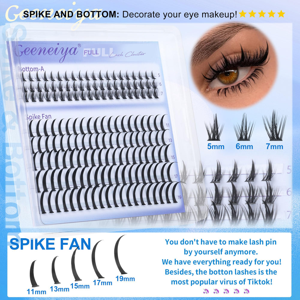 Geeneiya lash bond and seal provide secure wear for long-lasting cluster styles