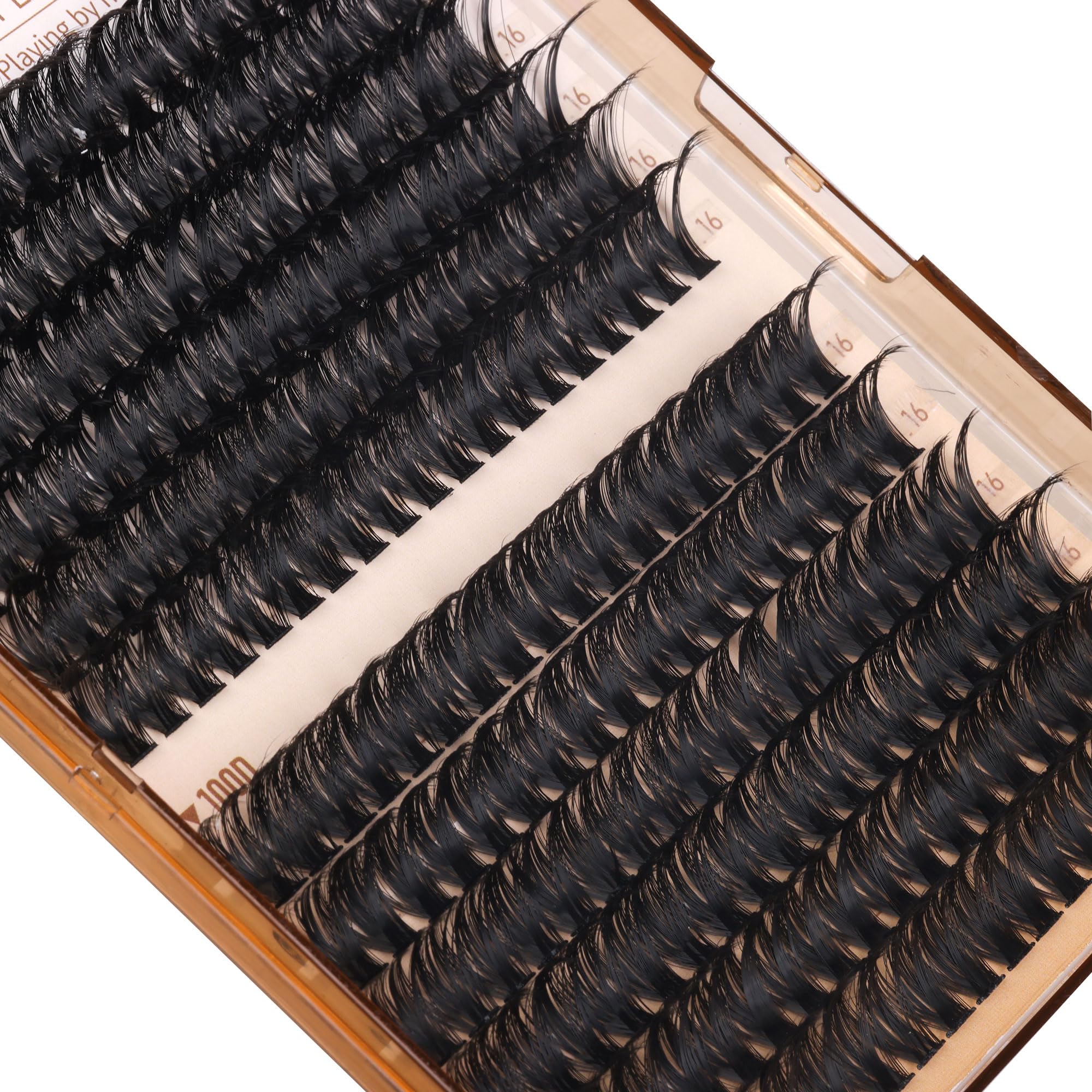 Geeneiya lash application tweezers help accurate cluster placement.