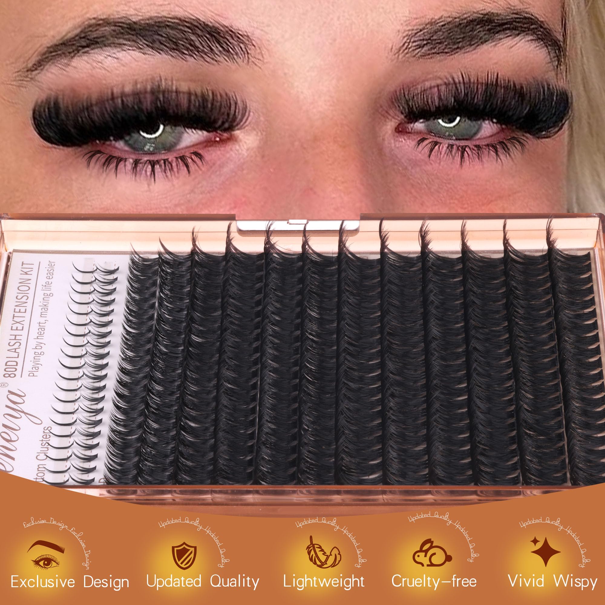 Geeneiya lash kit bundle case keeps your supplies organized.