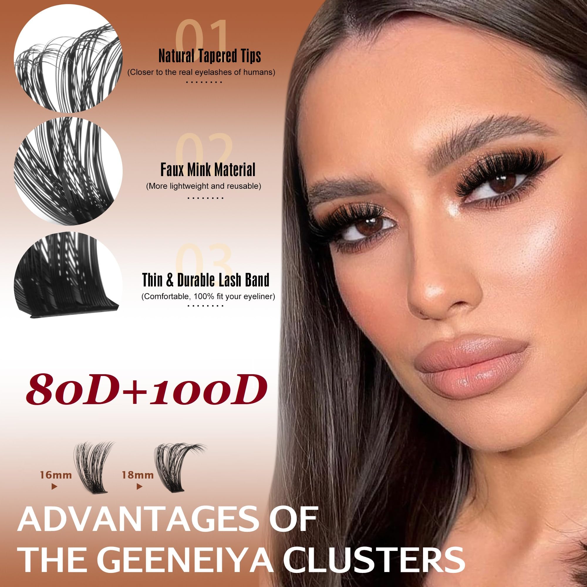 Geeneiya seal with tweezers enables precise, professional-looking DIY lashes