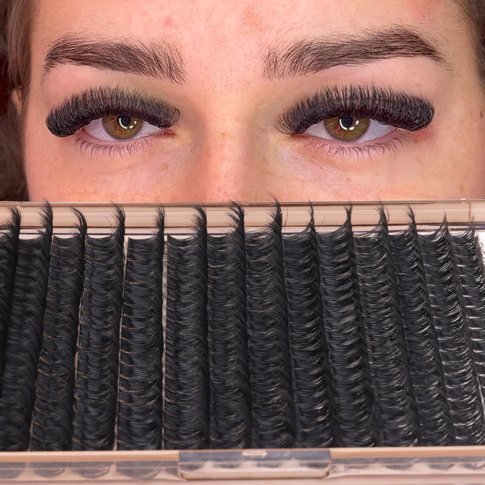 Geeneiya lash tweezers provide precise control during placement.