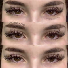 Geeneiya Cat Eye Outside Corner lashes lift and define the outer eye.
