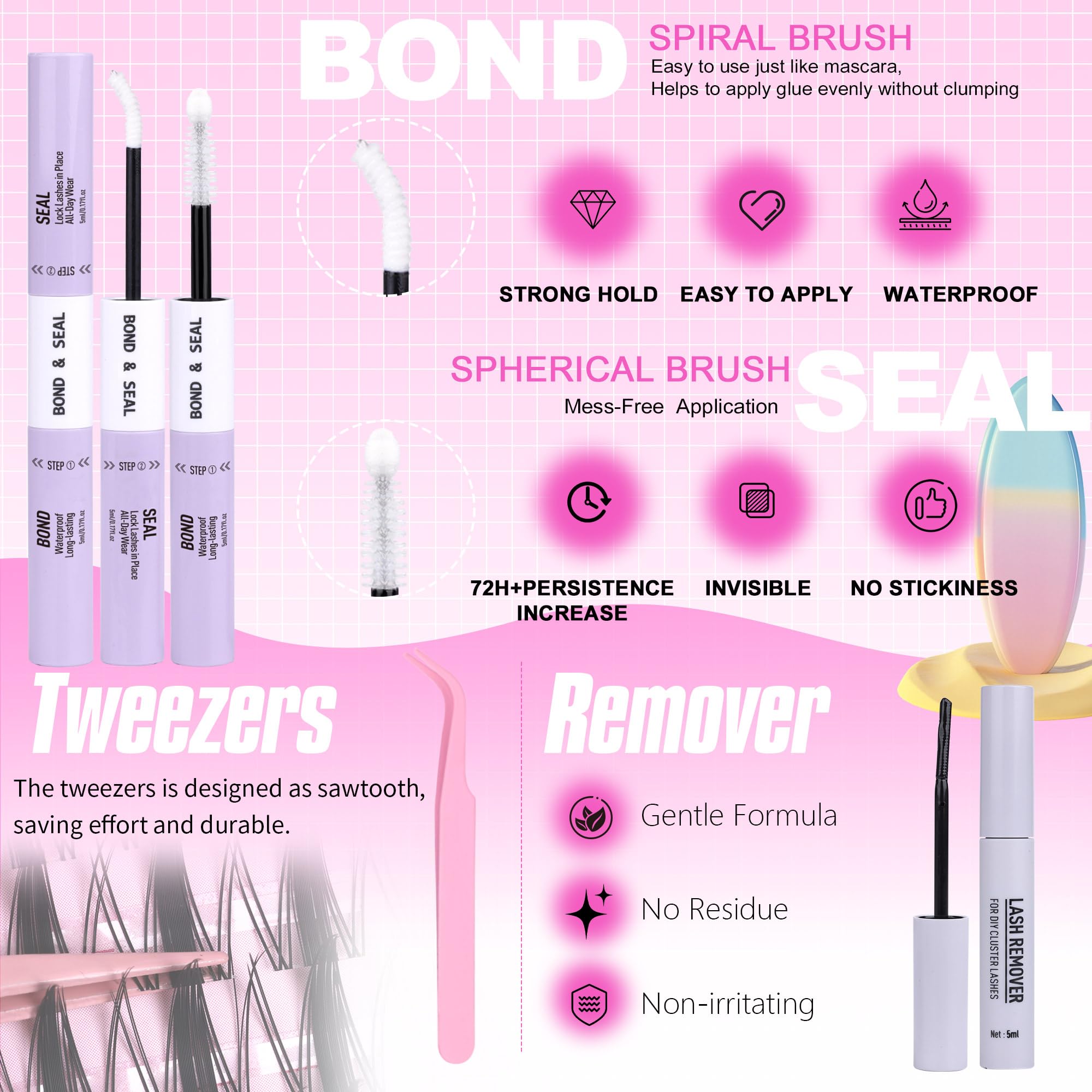 Geeneiya manga lashes clusters range 8-18mm for versatile styles