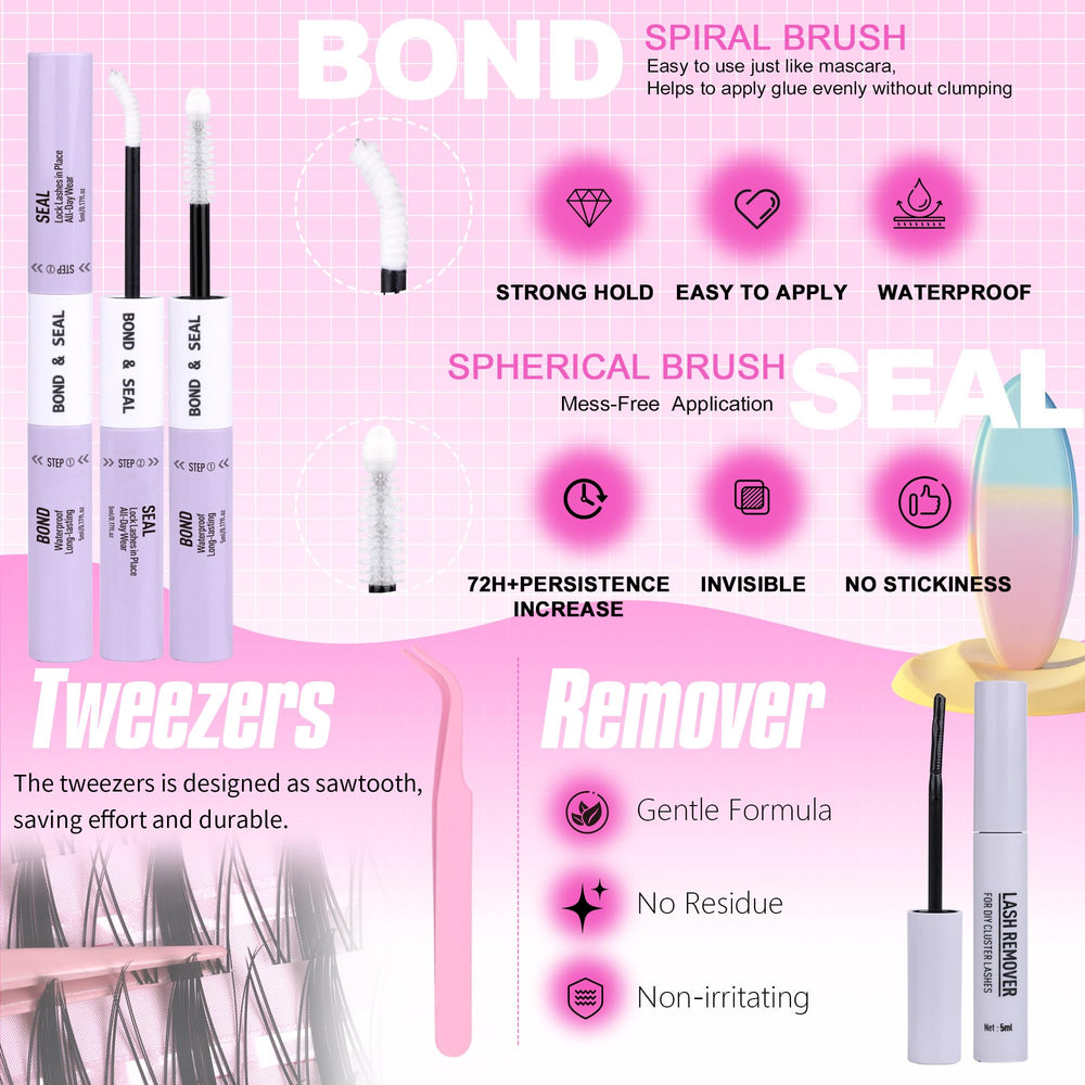 Geeneiya manga lashes clusters range 8-18mm for versatile styles