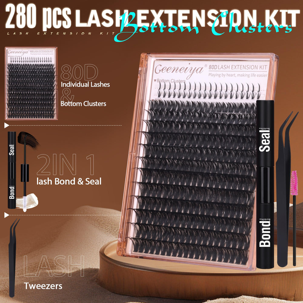 Geeneiya matte black wispy clusters feel lightweight and natural.