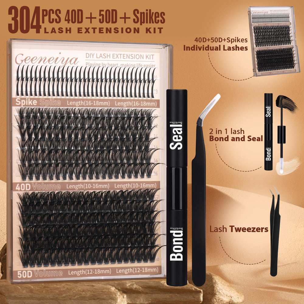 Geeneiya natural seamless lash clusters blend with your lashes.