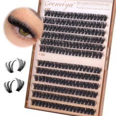 Geeneiya refill lash clusters extend wear and customize your lash map.