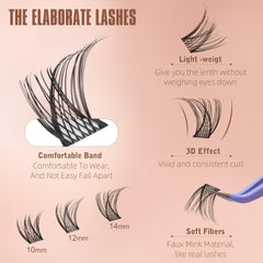 Geeneiya seamless-fit lash extensions blend with natural lashes.