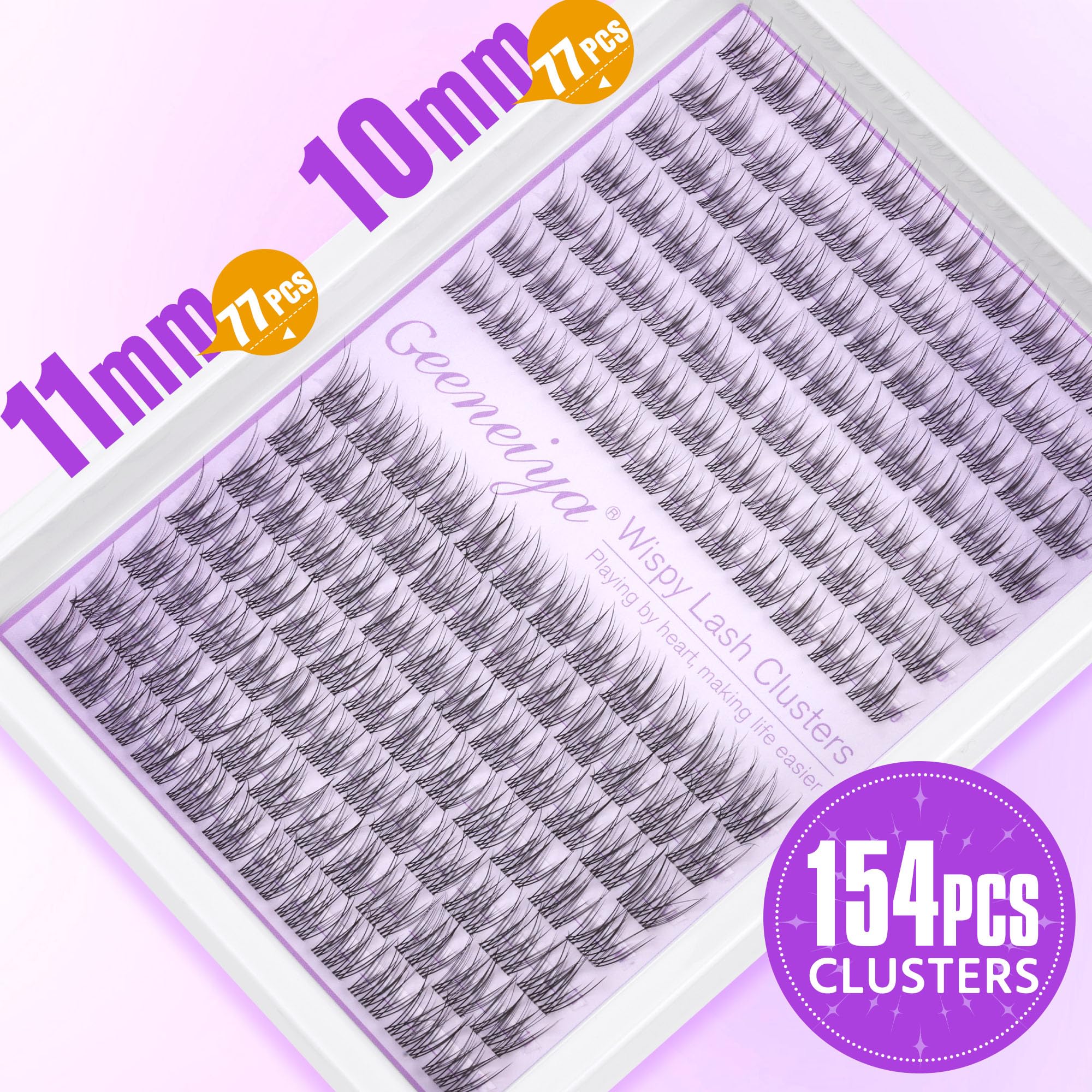 Geeneiya soft lightweight band blends with natural lashes