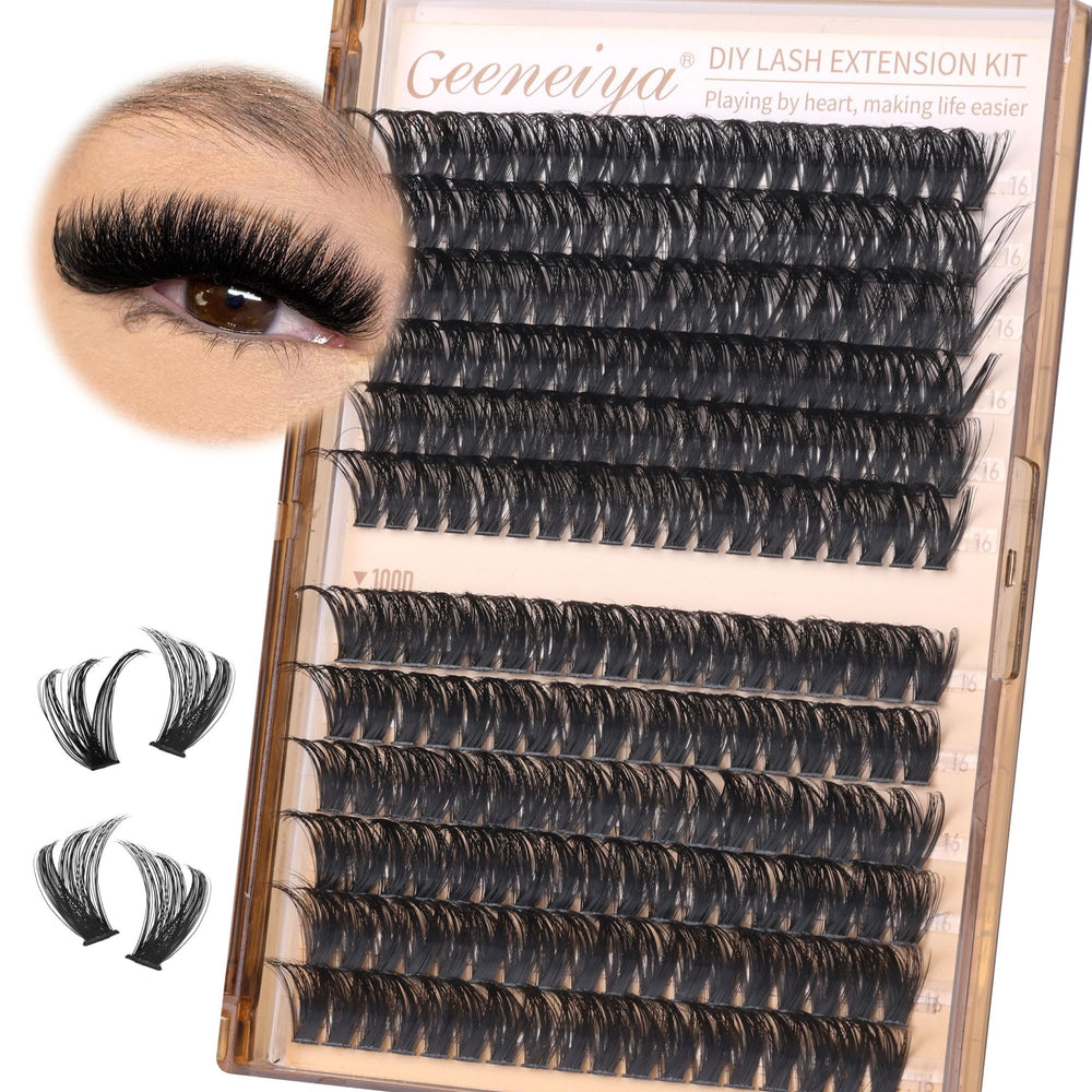 Geeneiya soft natural finish creates salon-like at-home lashes.