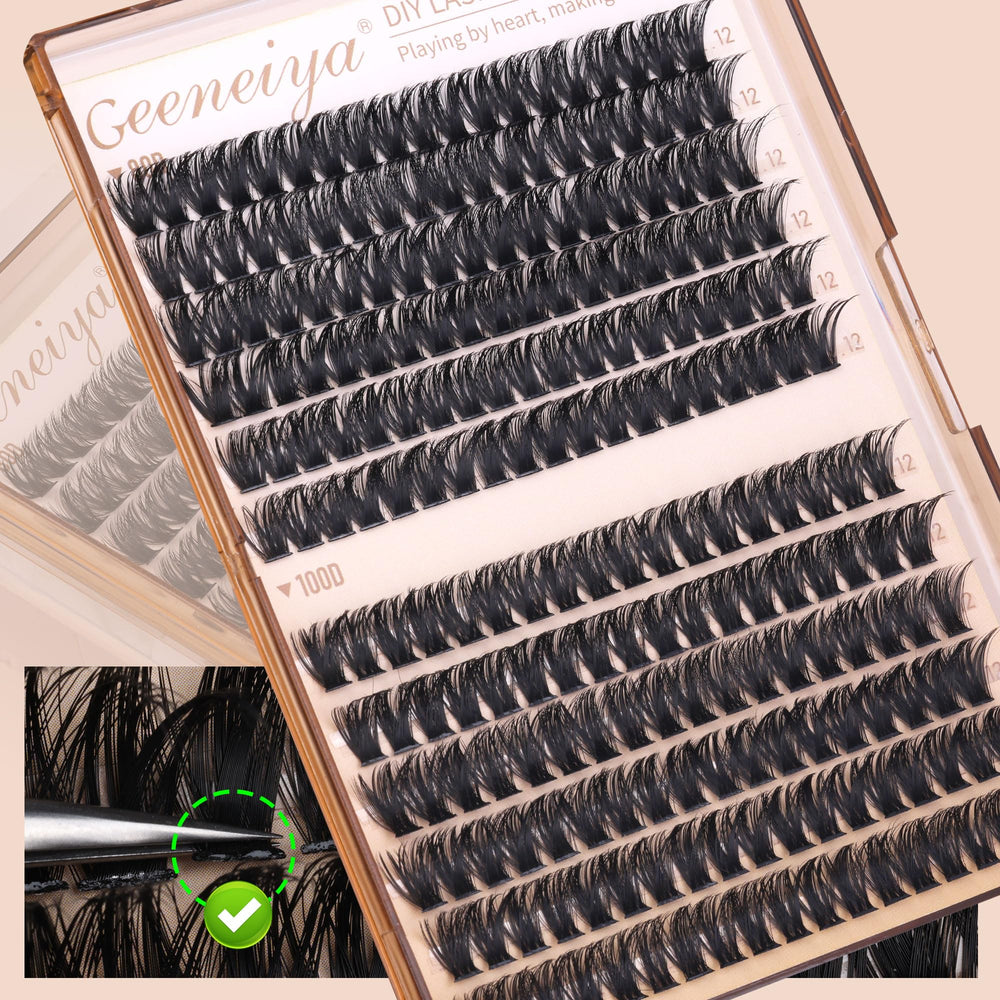 Geeneiya tweezers-application guide demonstrates precise DIY application.