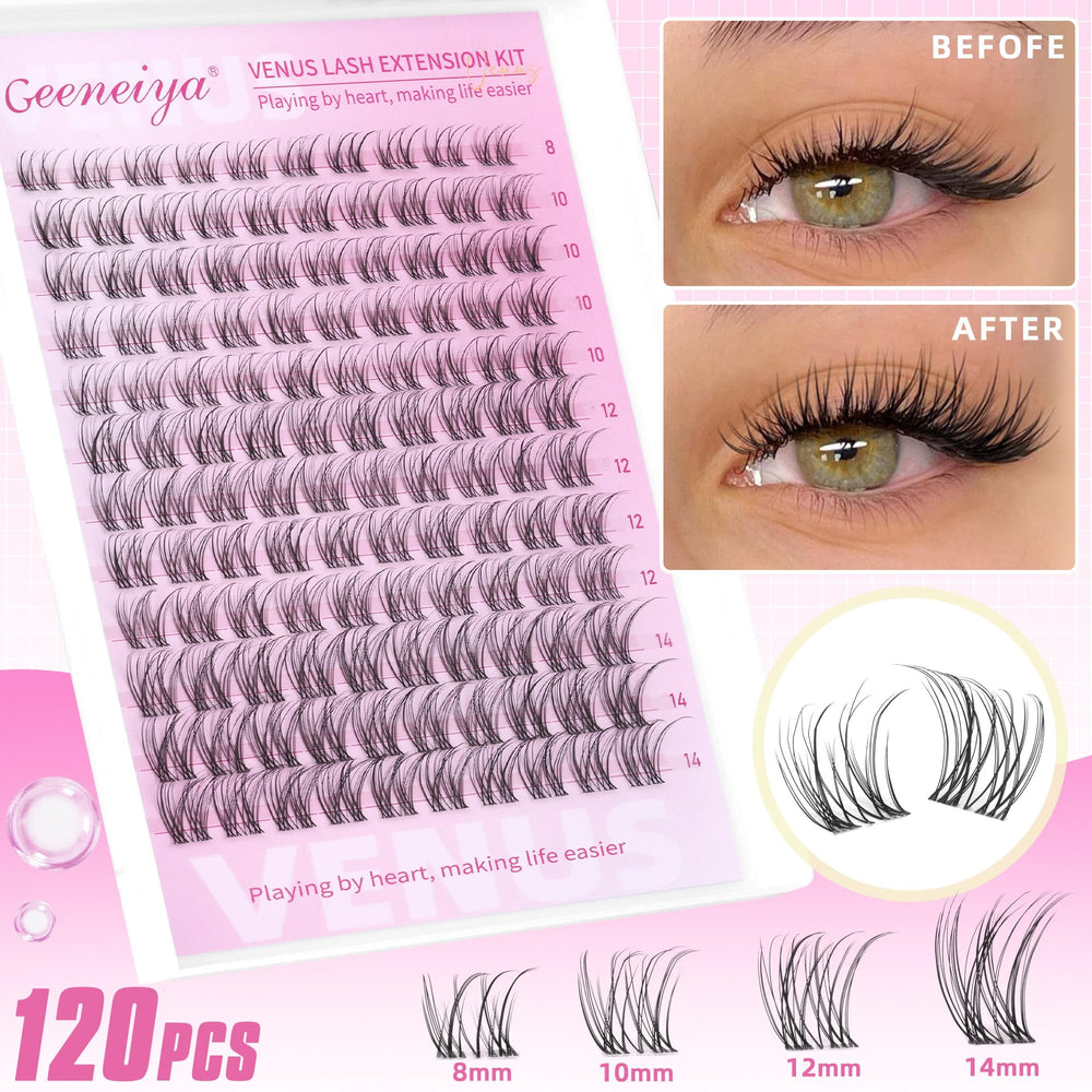 Geeneiya waterproof lash bond and seal ensures secure wear.