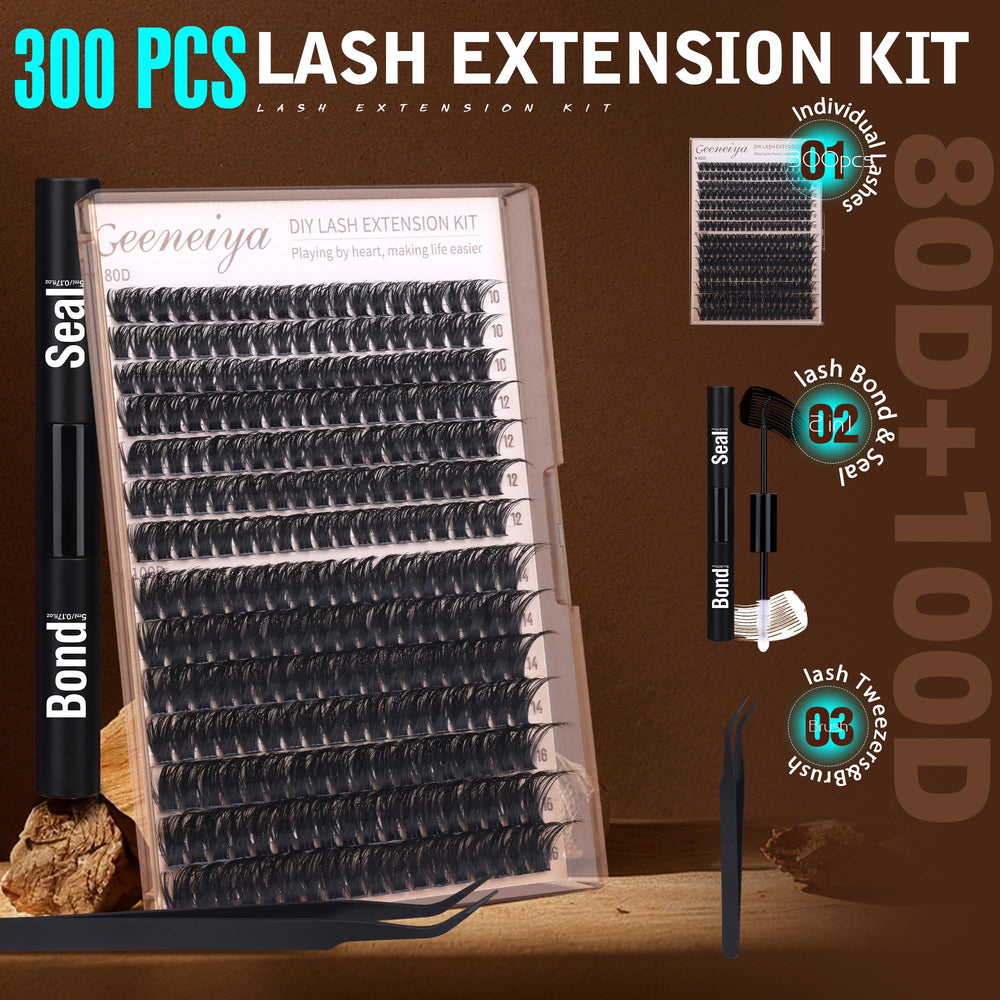 Geeneiya waterproof lash bond and seal for secure, long-lasting wear