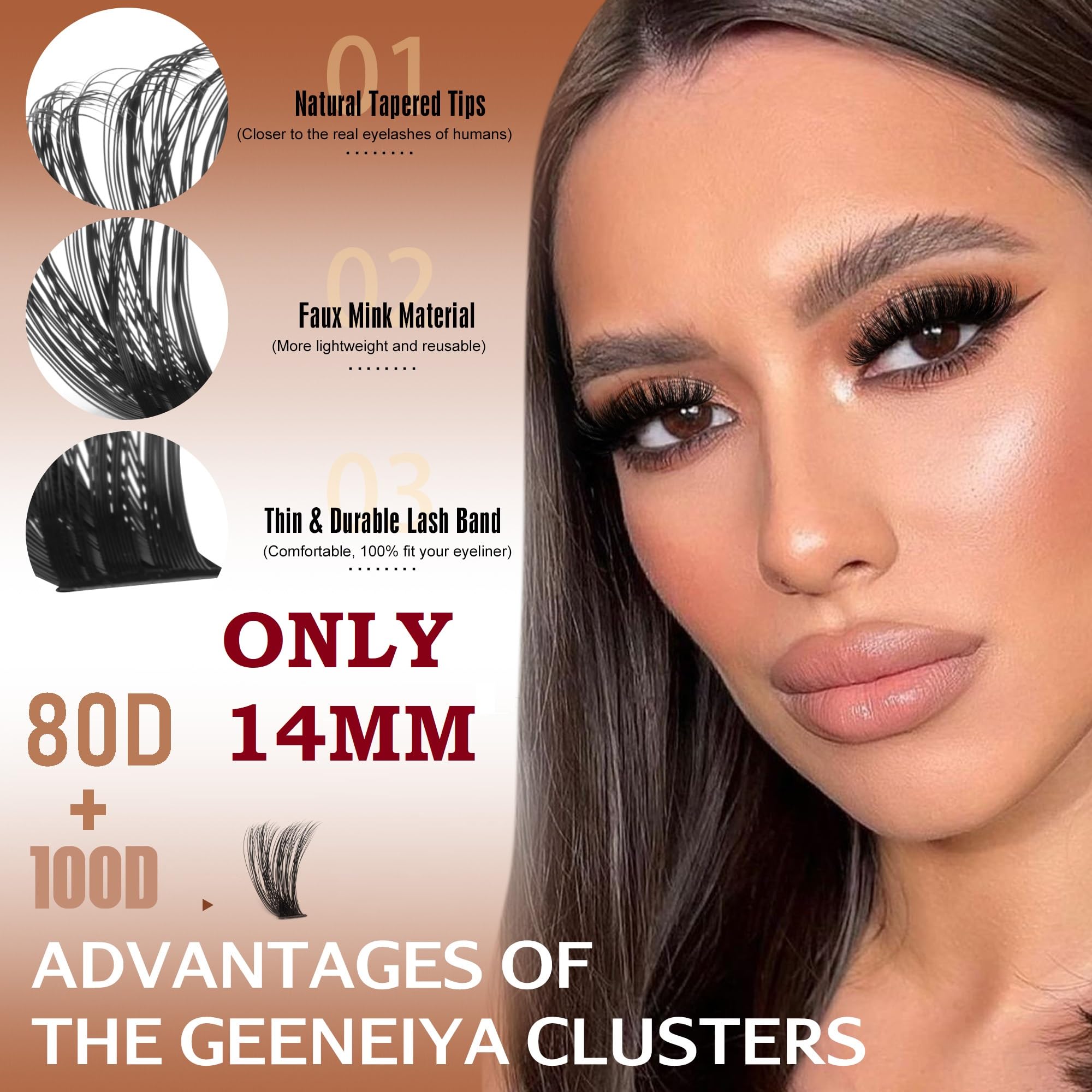 Geeneiya Waterproof Lash Bond helps clusters stay in place during daily activities.