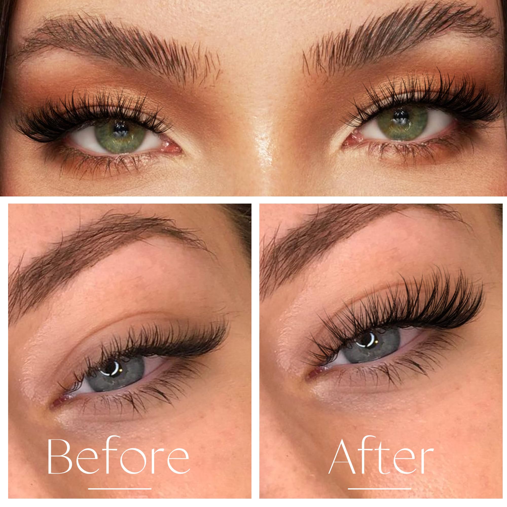 Geeneiya waterproof lash clusters suitable for all-day wear.