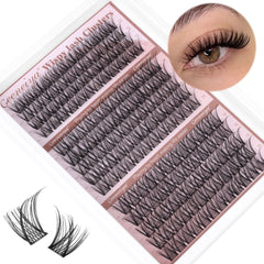 Geeneiya wispy cluster lashes 12mm for natural everyday enhancement