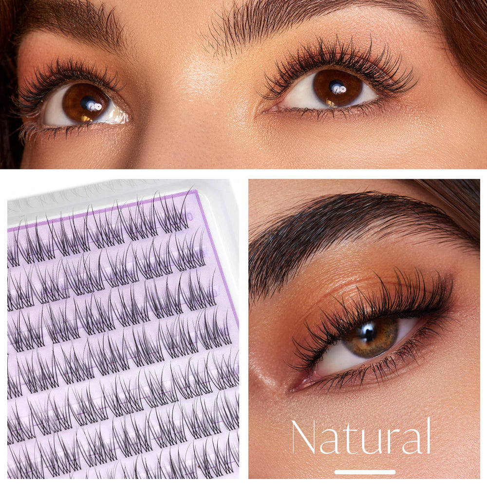 Geeneiya wispy lash clusters provide subtle daytime fullness