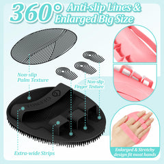 GEENOA soft silicone bristles deliver rich lather while gentle on all skin types.
