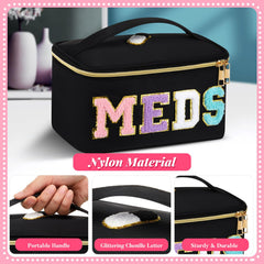 Geetery compact bag made from soft chenille material.