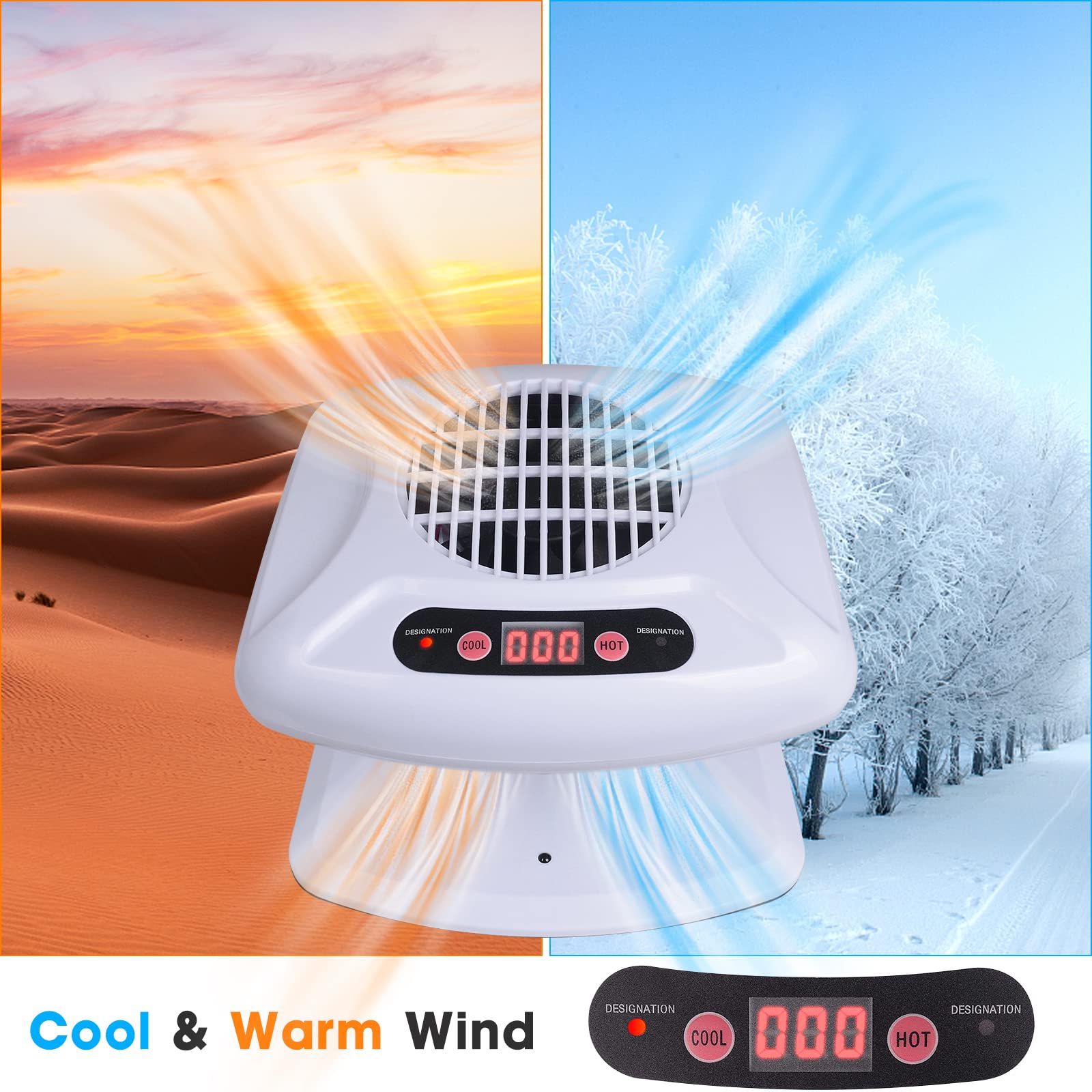 Gegong air nail dryer 300W motor delivers rapid, even polish drying.