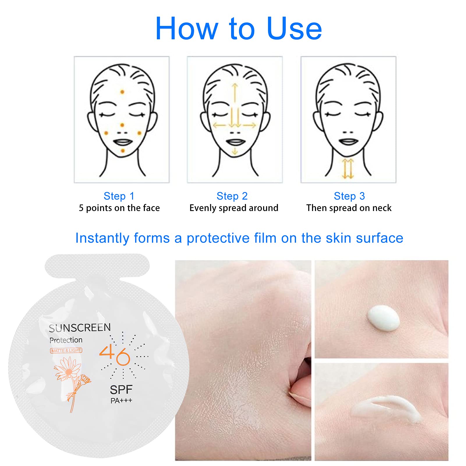 Gegong protector solar para cara y cuerpo, protección conveniente en cada aplicación.