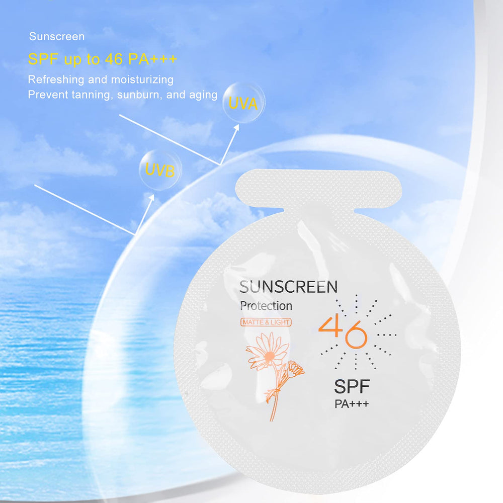 Gegong protector solar portátil ideal para bolsillos y bolsos.