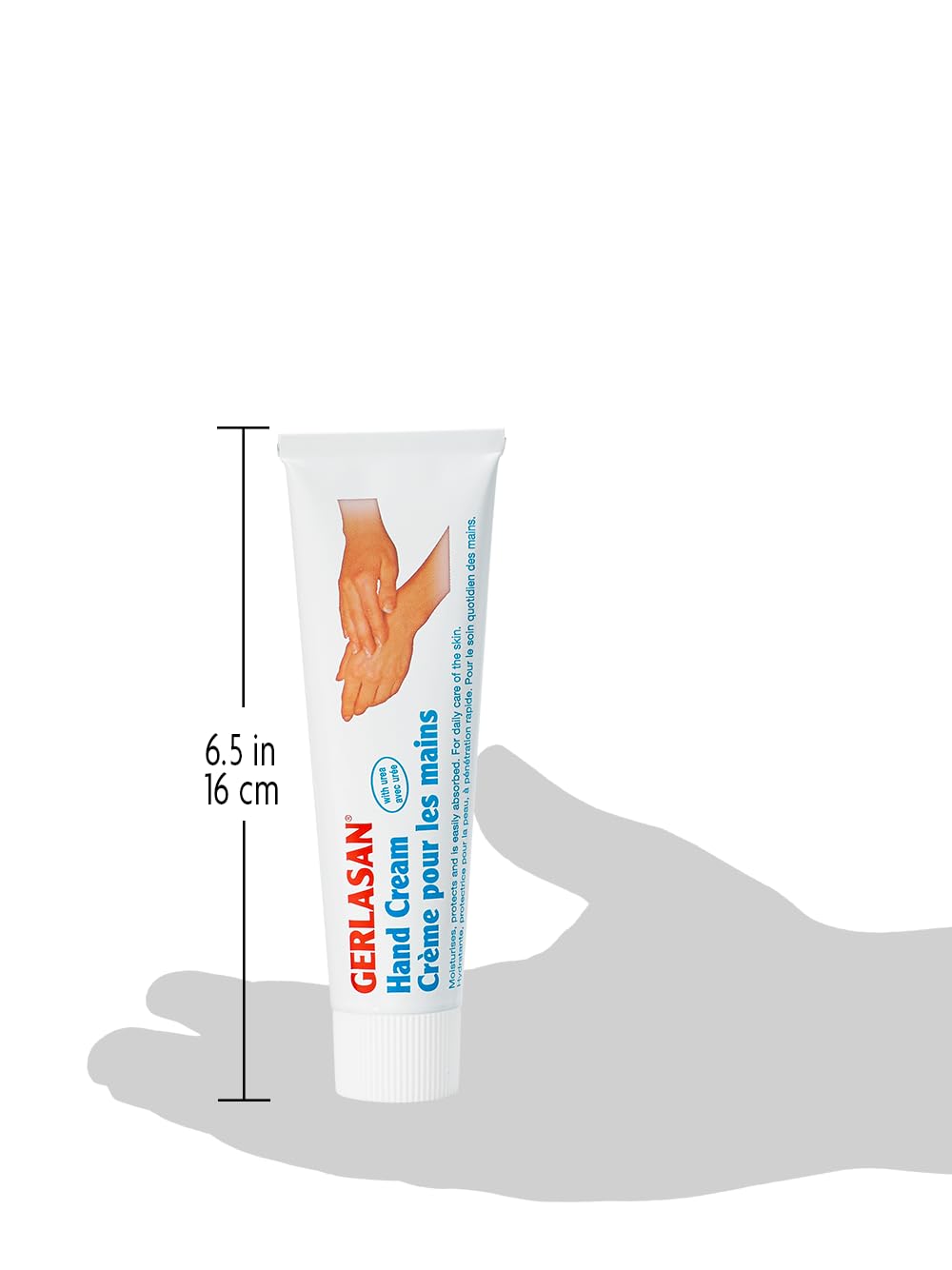 GEHWOL Hand Cream packaging display emphasizes vegan and gluten-free formula