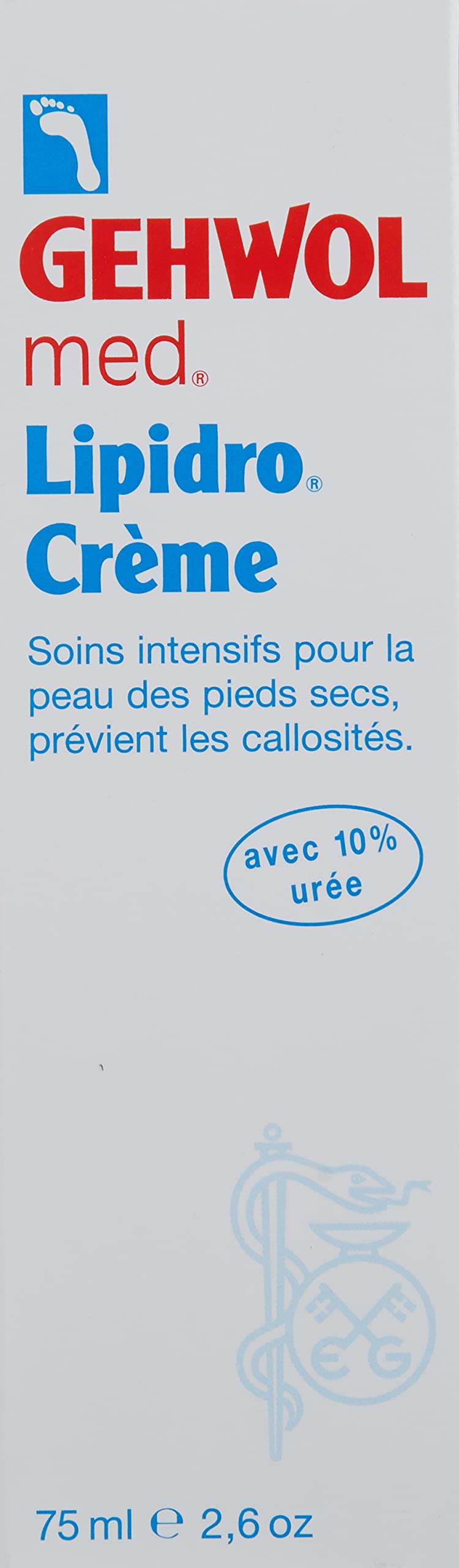 Gehwol Med Lipidro Cream application on foot promotes softening